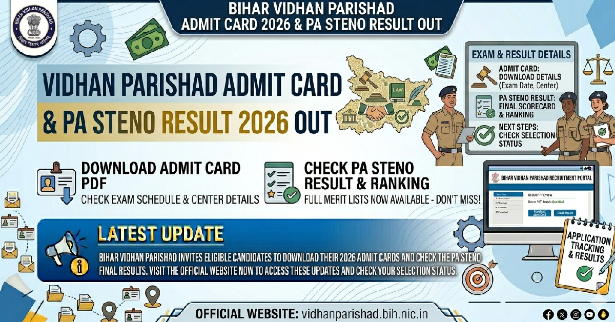 Bihar Vidhan Parishad Admit Card 2026